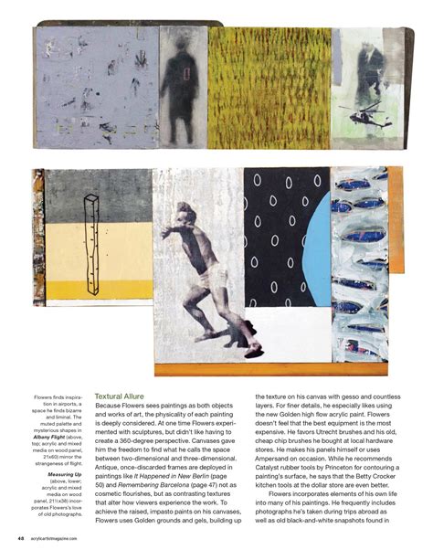 Acrylic Artist Magazine Article On Artwork Of Mark Flowers • Chaos To Order