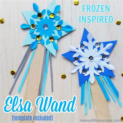 Frozen Inspired Elsa Magic Wand Craft Disney Crafts For Kids Magic