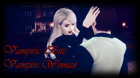 Animation Vampiric Bite Vampire Woman The Sims 4 Animação