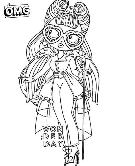 Lol Omg Coloring Pages Lol Omg Dolls Cosmic Nova Coloring Pages