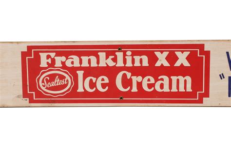258 a collection of vintage ice cream advertising signs