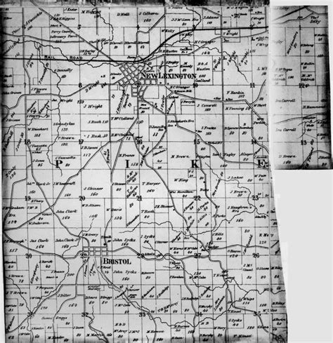 1859 Plat Map Of Perry County Ohio Pike Twp Perry County Ohio Map