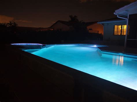 The New Blue Pool First Swimnight Lights