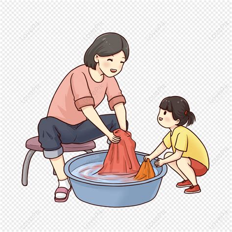 Wash Clothes By Hand Clipart Black