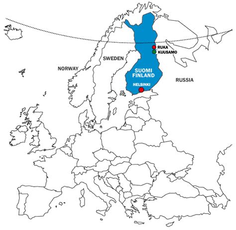 Maps Of Ruka Ski Resort In Finland Sno