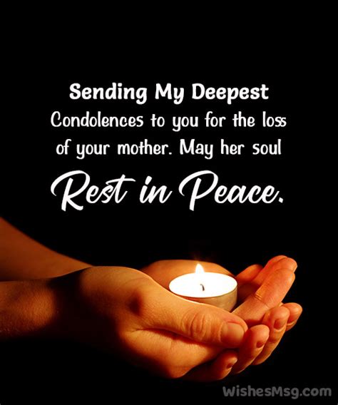 70 Condolence Messages On Death Of Mother Wishesmsg