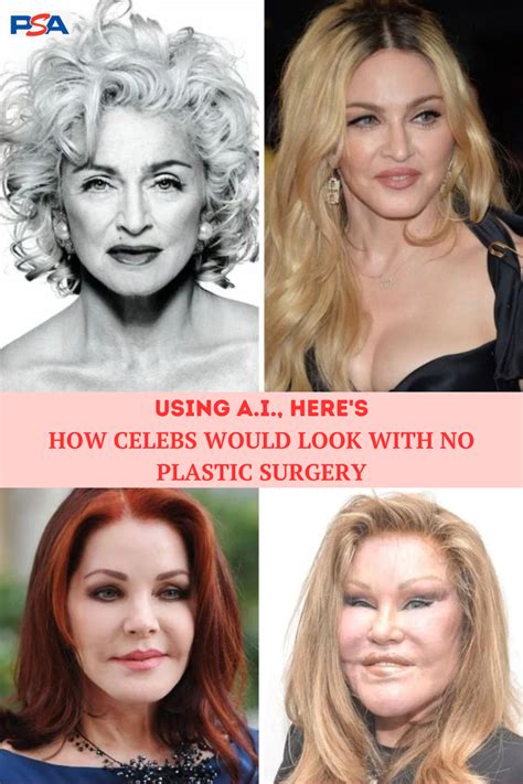 Using A I Here S How Celebs Would Look With No Plastic Surgery Artofit