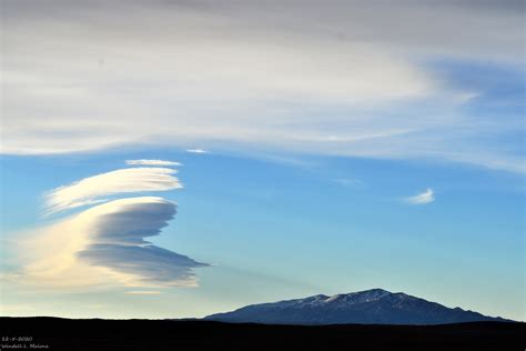 Altocumulus Standing Lenticular Cloud Over Capitan Mtn 12 5 2020