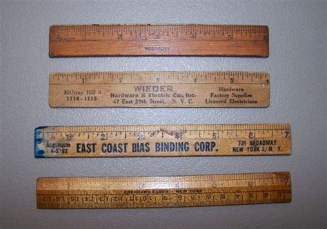 Vintage Wood Ruler Collection Advertising New By Tsvintagewares 1399