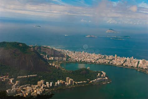 Panorama Of Rio De Janeiro Seen From Corcovado Mountain In Rio De