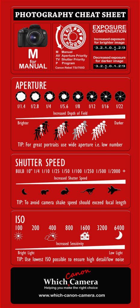 Brand New Photography Cheat Sheet To Help You Master Your Digital Camera Master The Manual