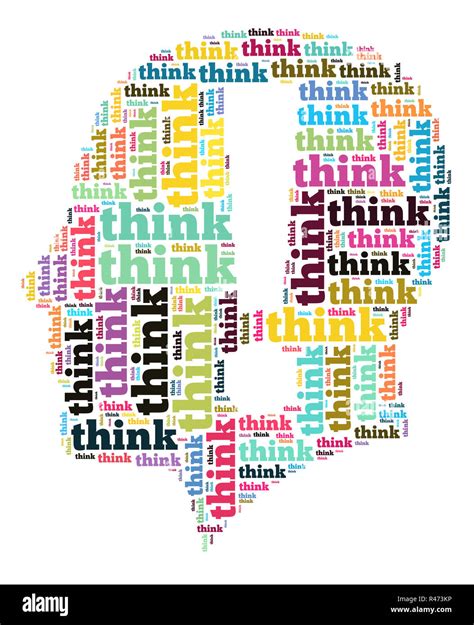 Think Word Cloud Concept Stock Photo Alamy