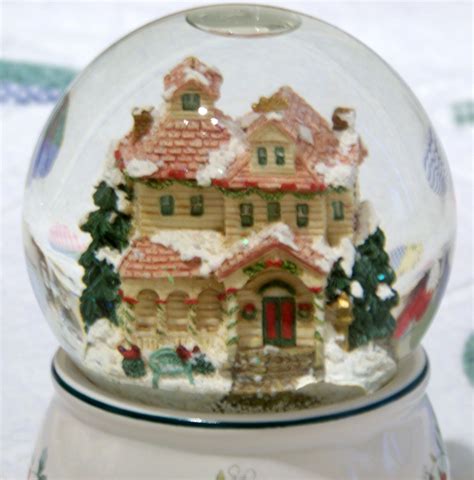 Vintage Christmas Musical Snow Globe Ill Be By Paintedonplaques