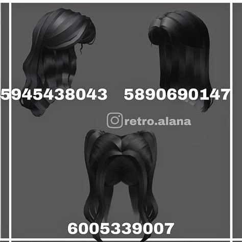 Code For Black Beautiful Hair On Roblox Roblox Hair Codes Black