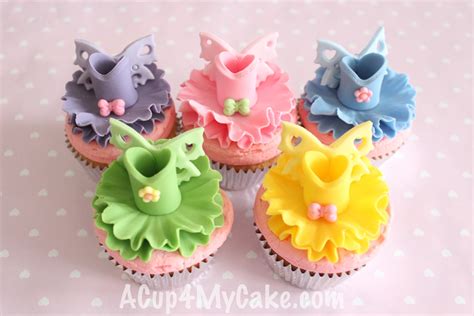 Ballerina Tutu Cupcakes With Wings Fairy Cupcakes Tutu Cupcakes