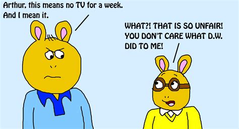 No Tv For Arthur For A Week For Hitting Dw By Mjegameandcomicfan89 On