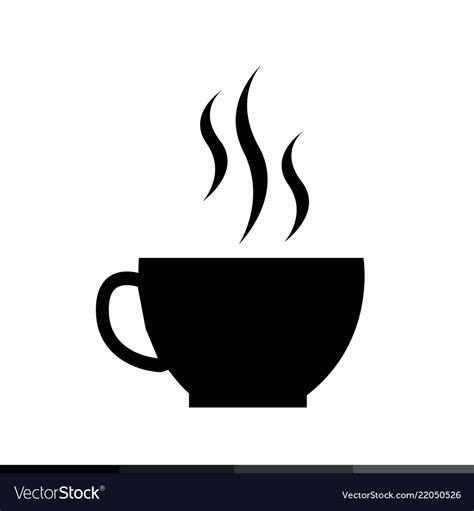 Coffee Cup Icon Design Royalty Free Vector Image