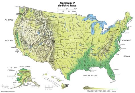 Us Topographic Map Topographic Map Us Northern America Americas