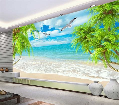 Beach Pattern Wallpaper Seaside Theme Design Muralswallpaper In My XXX Hot Girl