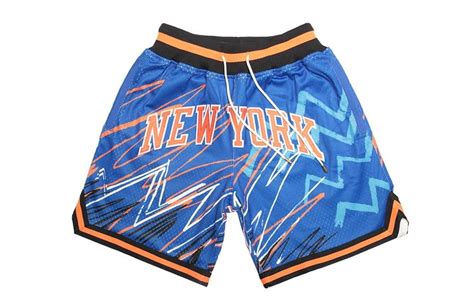 New York Knicks Sublimated Royal Basketball Shorts Justdonshorts