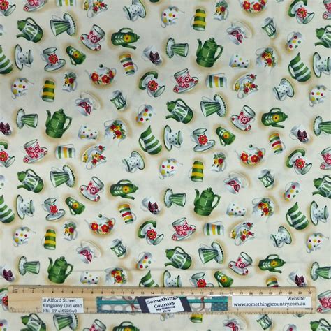 Kitchen And Food Themed Fabric