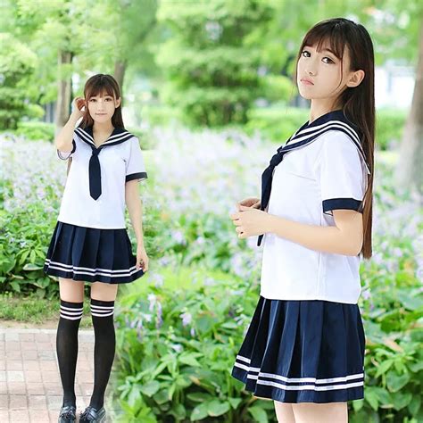 School Uniform Set Student Uniform Tie Sailor Suit Set Table Costume Jk