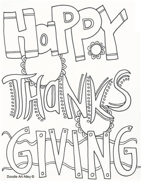 Seasons and celebrations coloring book. Thanksgiving Coloring Pages - DOODLE ART ALLEY