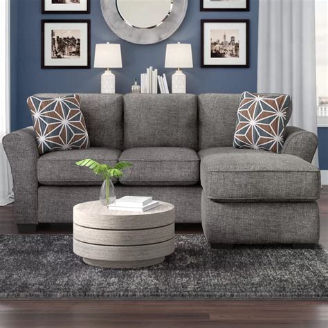 Ashburn Reversible Sleeper Sectional In 2020 Couches For Small Spaces