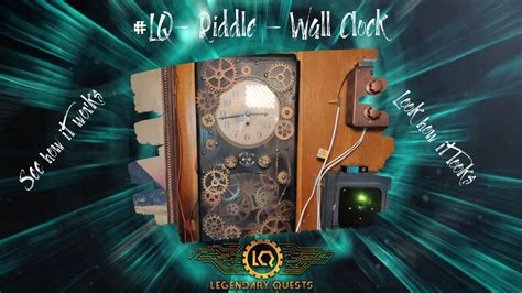 Lq Riddle Wall Clock For Escape Room See How It Works Hotel Theme