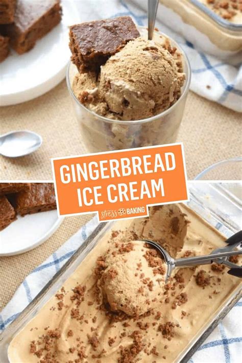 Easy And Creamy Homemade Ice Cream Filled With Gingerbread Spice Flavor
