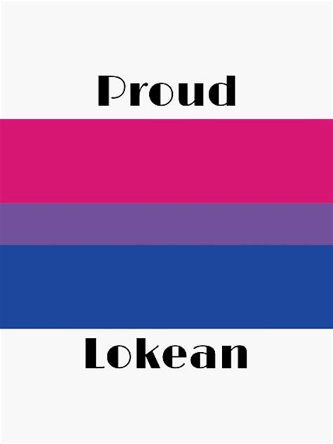 Lokean Bisexual Pride Flag Sticker For Sale By Lokeanpubs Redbubble