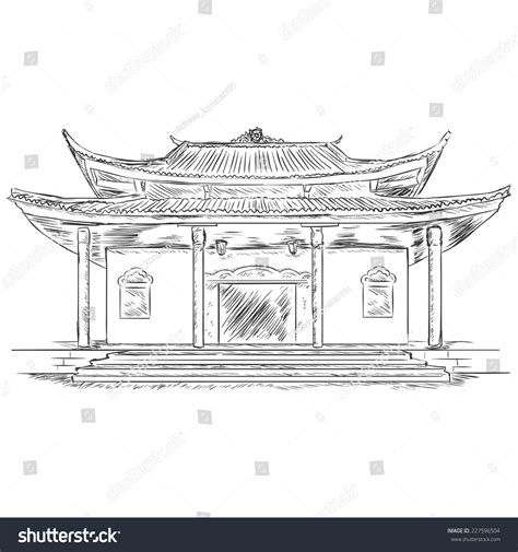 Aggregate More Than 78 Chinese Temple Drawing Super Hot Vn