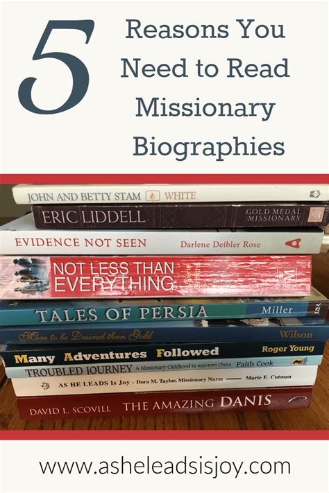 5 Reasons You Need To Read Missionary Biographies Artofit