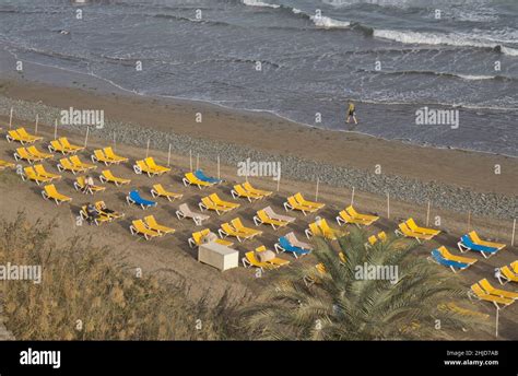 Tourists Walking And Sunbathing At The Beach At Playa De Los Ingleses Maspalomas Gran Canaria