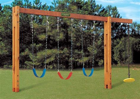 Steel Garden Furniture Backyard Swings Diy Playground Swing Set Diy