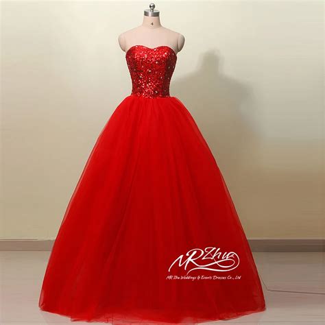 Vestidos De 15 Anos Cheap Quinceanera Dresses Sweetheart Red