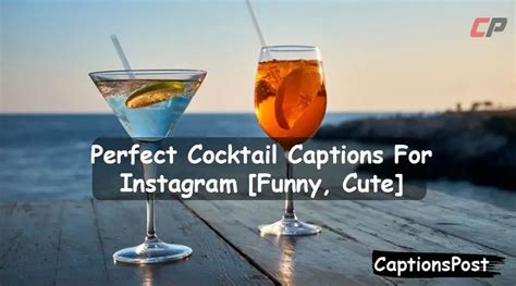 300 Perfect Cocktail Captions For Instagram Funny Cute