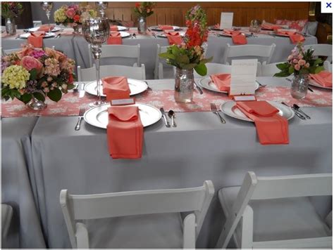 Cheap Wedding Reception Images Coral And Gray Coral And