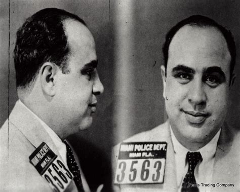 Al Capone Mugshot Miami Década De 1930 Foto Mafia Etsy México