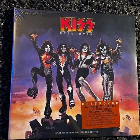 Kiss Anddestroyerand 45th Anniversary Deluxe 180 Gram 2 Lp Vinyl Promo