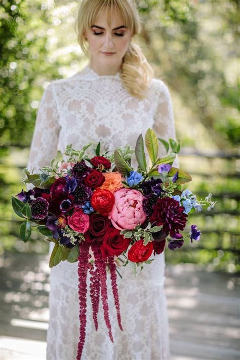 Jewel Tone Wedding Bouquet You Need To Copy Asap Jewel Tone Wedding