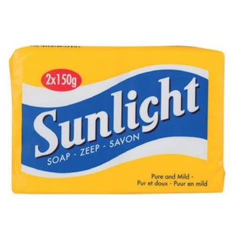 Sunlight Soap 2 X 150g Stain Removal Lemon Bars Laundry Household Use