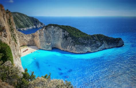 Photographing Shipwreck Cove In Zakynthos Greece
