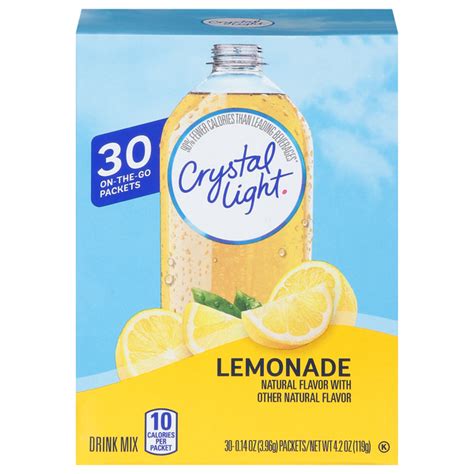 Save On Crystal Light On The Go Packets Drink Mix Lemonade 30 Ct