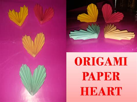 How To Make A Paper Heart Origami Heart Tutorial Paper Heart