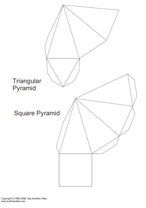 Paper Pyramids Of The Same Height