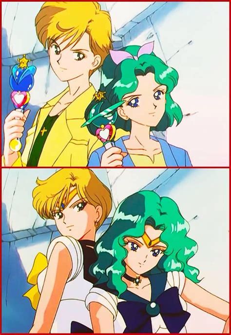 Sailor Uranus And Sailor Neptune Watch Sailor Moon Sailor Uranus