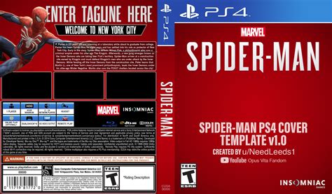 Custom Spider Man Ps4 Cover Template Make Your Own Covers R