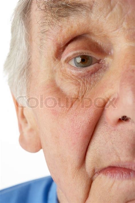Close Up Of Senior Man Stock Image Colourbox