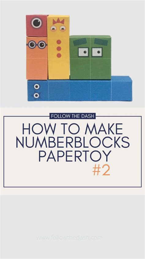 How To Make Numberblocks Paper Toys Video Printable Paper Toys